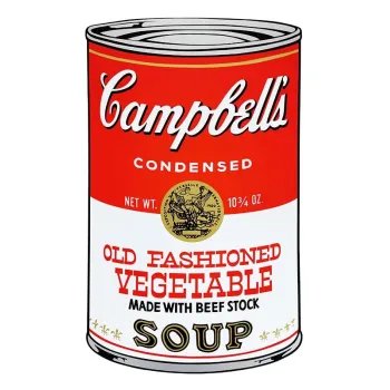 Serigrafía a color Campbells Soup II 11.54