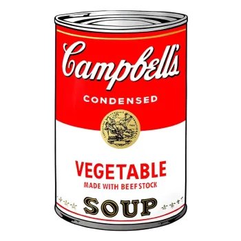 Serigrafía a color Campbells Soup I 11.48
