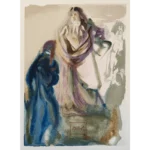 Salvador Dalí. La Divina Comedia. Xilografía a color La Marche vers Dieu.