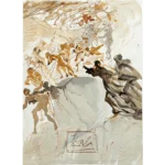 Salvador Dalí. La Divina Comedia. Xilografía a color Montée à la septième corniche: la luxure.