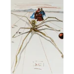 Salvador Dalí. La Divina Comedia. Xilografía a color Quittant la corniche de la colère.