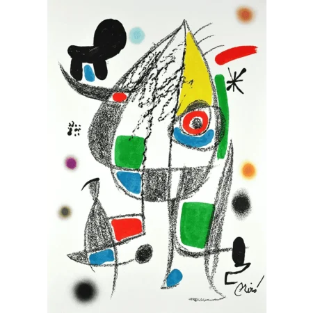 Joan Miró Litografía Maravillas con variaciones acrósticas XX