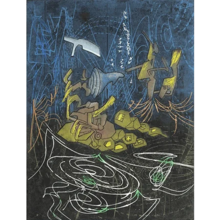 Roberto Matta grabado al aguafuerte a color N'ous p4