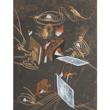 Roberto Matta grabado al aguafuerte a color N'ous p10