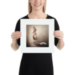 Grabado color titulado Cuerpos y piedra azul - Imagen 2