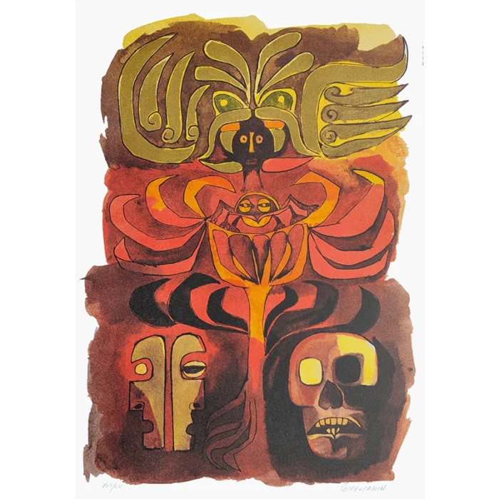 Guayasamín Litografía La vida y la muerte