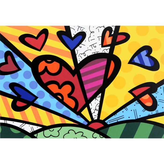 Romero Britto serigrafía A new day