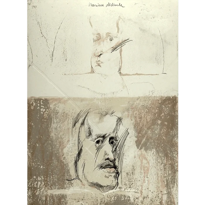 Roser Bru litografía Mariana destinada