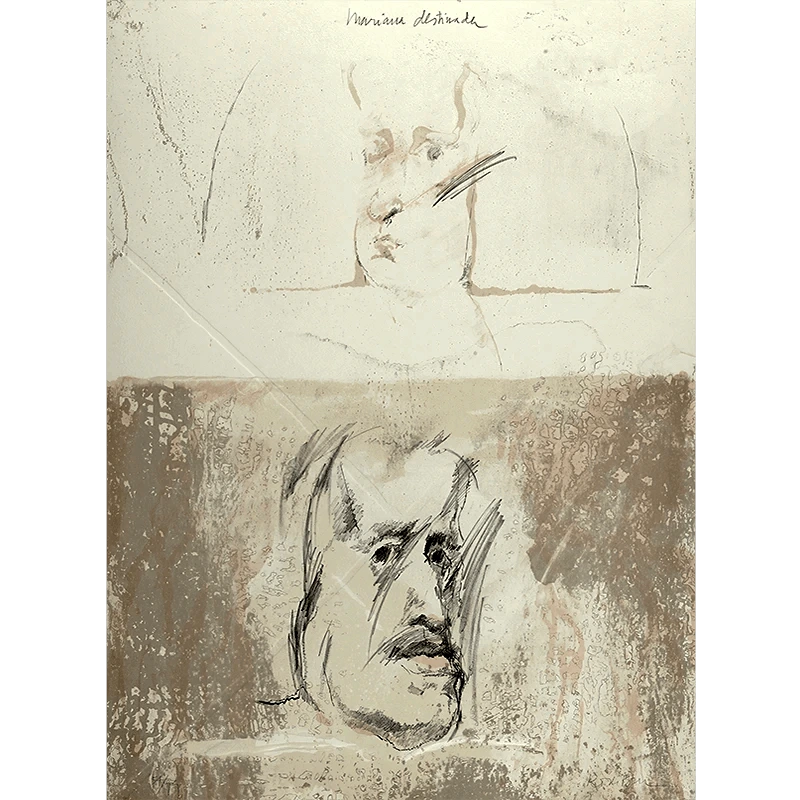 Roser Bru litografía Mariana destinada