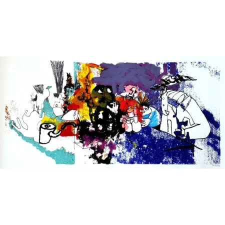 Bororo serigrafía gran formato sin título