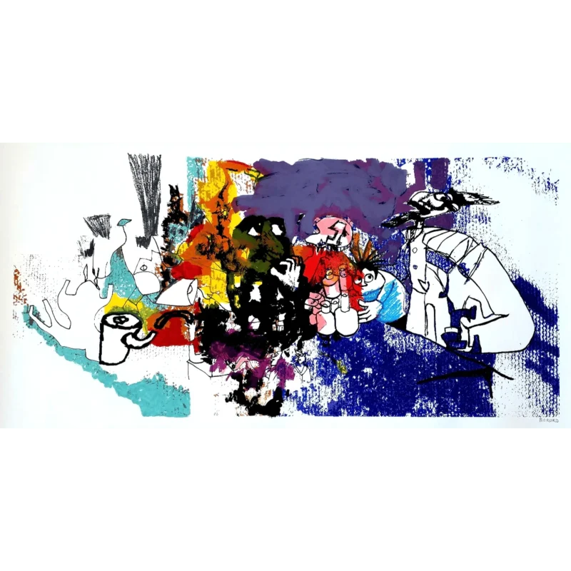 Bororo serigrafía gran formato sin título