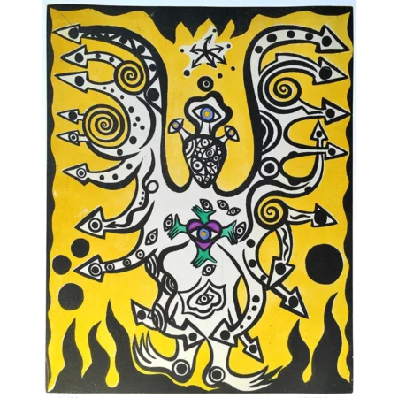 Federica Matta - Aguafuerte intervenida a mano Composition IIII