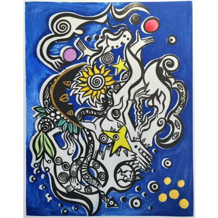 Federica Matta - Aguafuerte intervenida a mano Composition IV