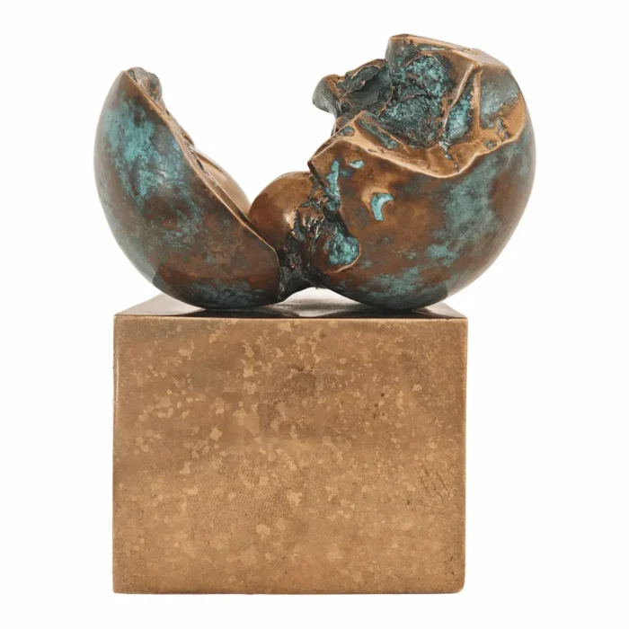 Sergio Castillo Mandiola Escultura en bronce soldado sobre base de bronce 05