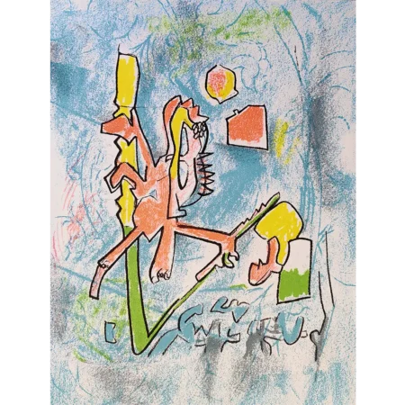Roberto Matta litografía Tout se tient