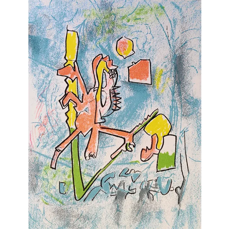 Roberto Matta litografía Tout se tient