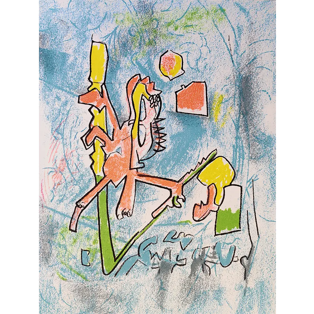 Roberto Matta litografía Tout se tient Roberto Matta litografía Tout se tient